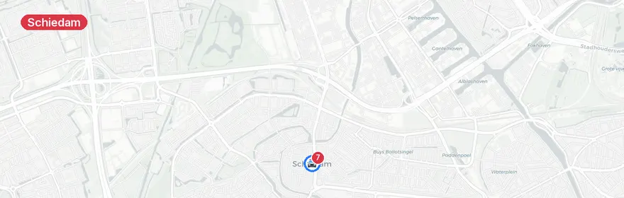 Kaart van Verkeersongevallen A4 Schiedam
