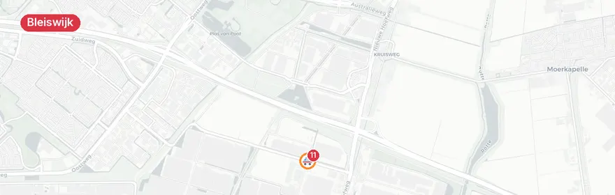 Kaart van Zwaar verkeersongeval Laan van Mathenesse, Bleiswijk