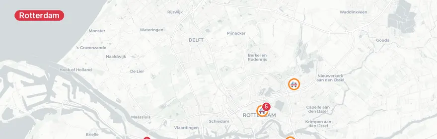 Kaart van Spoedmeldingen Merseyweg Botlek Rotterdam