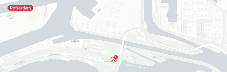 Kaart van Brand op vrachtschip Maasvlakte Rotterdam
