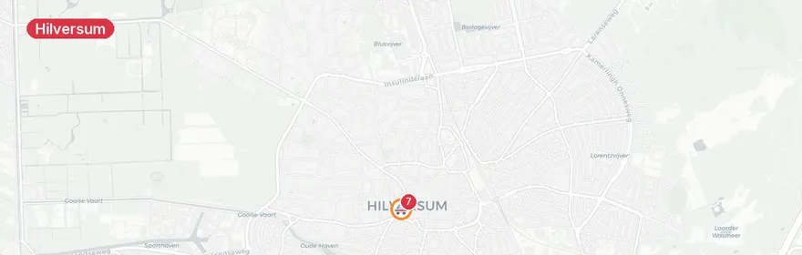 Kaart van Scooterrijder zwaargewond bij aanrijding Vaartweg Hilversum