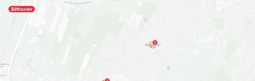 Kaart van Steekincident Plutolaan Bilthoven