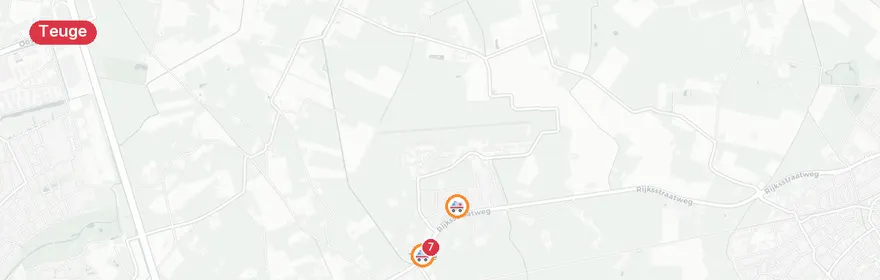 Kaart van Spoedeisend incident Hessenlaan, Teuge
