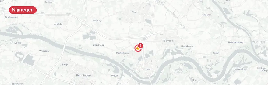 Kaart van Medisch noodgeval Alfred Hitchcockstraat Nijmegen