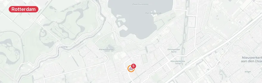 Kaart van Reanimatie F. Bordewijkstraat Rotterdam, traumahelikopter...