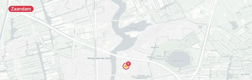 Kaart van 80-jarige fietser overleden bij aanrijding touringcar Zaa...