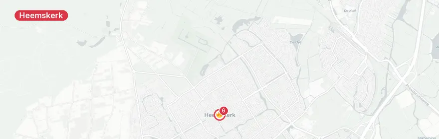 Kaart van Reanimatie Esso tankstation Heemskerk