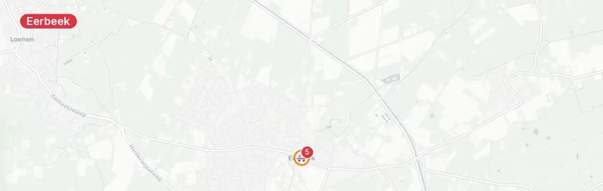 Kaart van Reanimatie Frans Halsstraat Eerbeek, traumahelikopter ing...