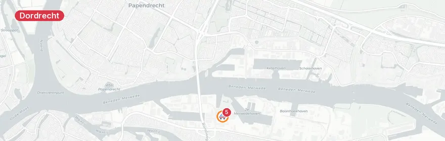 Kaart van Grote brand Kerkeplaat Dordrecht
