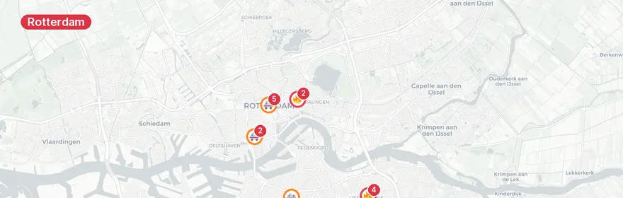 Kaart van Reanimatie Leyerwaard Rotterdam