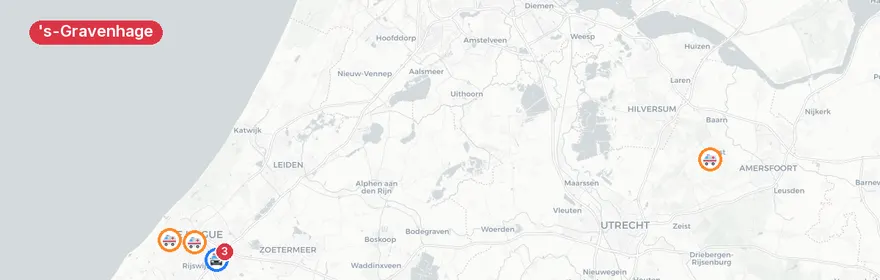 Kaart van Verkeersongeval Laan van Hoornwijck, Den Haag