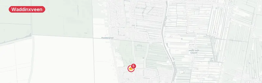 Kaart van Afhijsing Wikkeveld, Waddinxveen