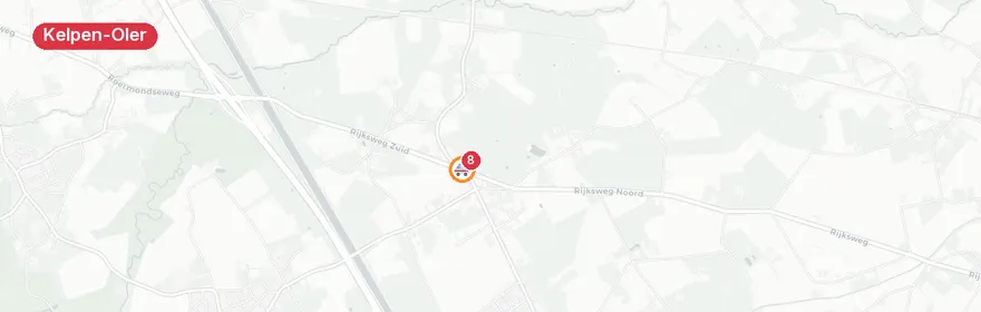 Kaart van Dodelijk verkeersongeval N280 Kelpen-Oler