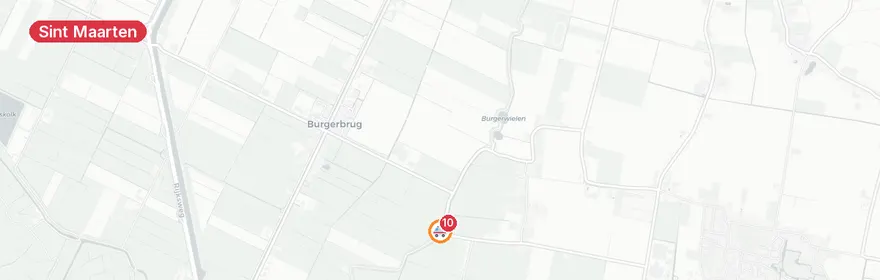 Kaart van Botsing motorrijders Westfriese Zeedijk Sint Maarten