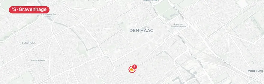 Kaart van Persoon te water 's-Gravenhage
