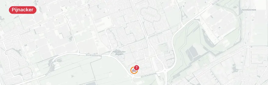 Kaart van Reanimatie Salamanderweide Pijnacker, traumahelikopter in...