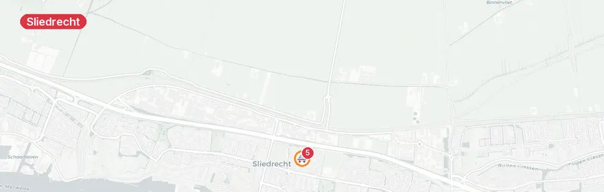 Kaart van Medisch incident Troelstralaan, Sliedrecht
