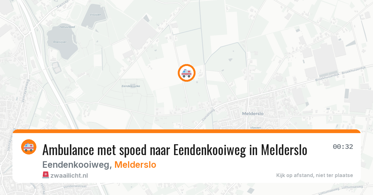 Ambulance met spoed naar Eendenkooiweg in Melderslo — 4 jul 2026