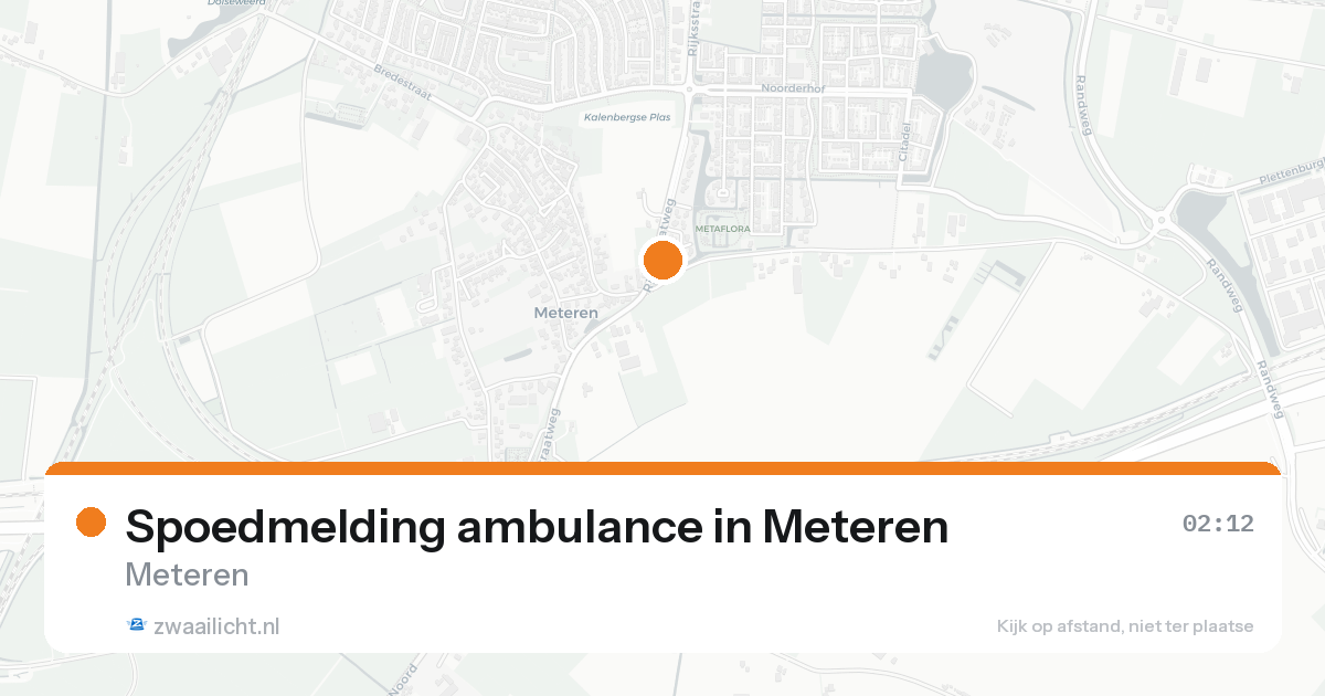 Spoedmelding ambulance in Meteren — 19 aug 2026