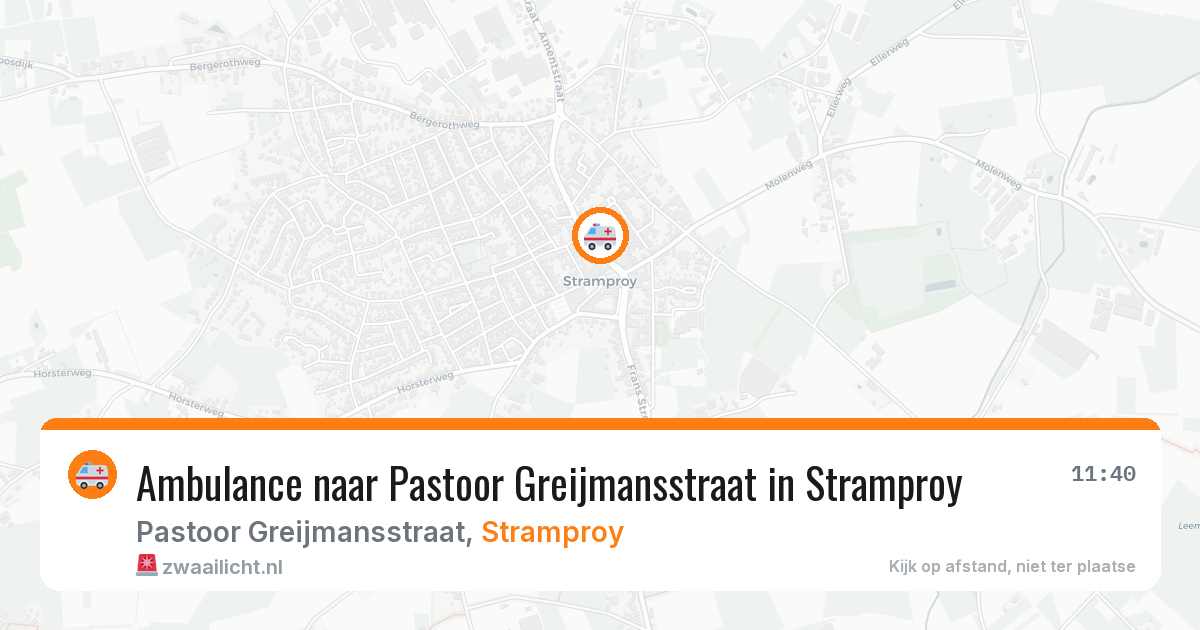 Ambulance naar Pastoor Greijmansstraat in Stramproy — 30 jul 2026