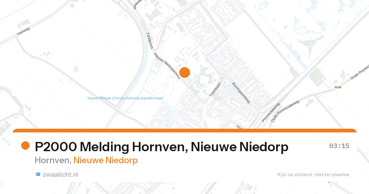 P2000 Melding Hornven, Nieuwe Niedorp — 1 feb 2026