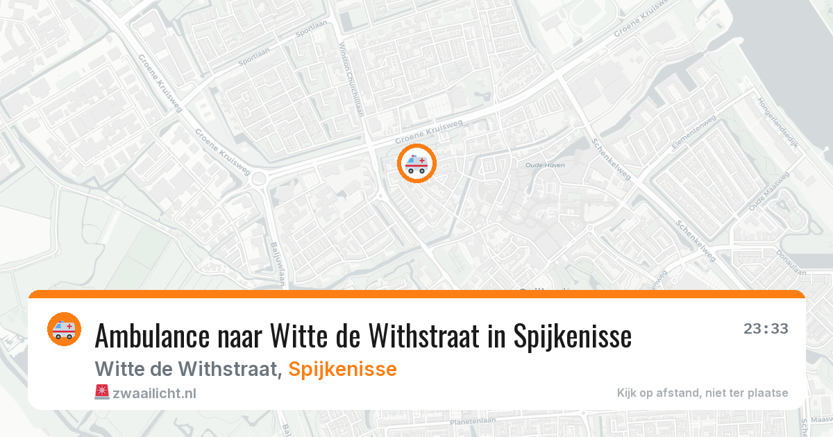 Ambulance naar Witte de Withstraat in Spijkenisse — 11 aug 2026