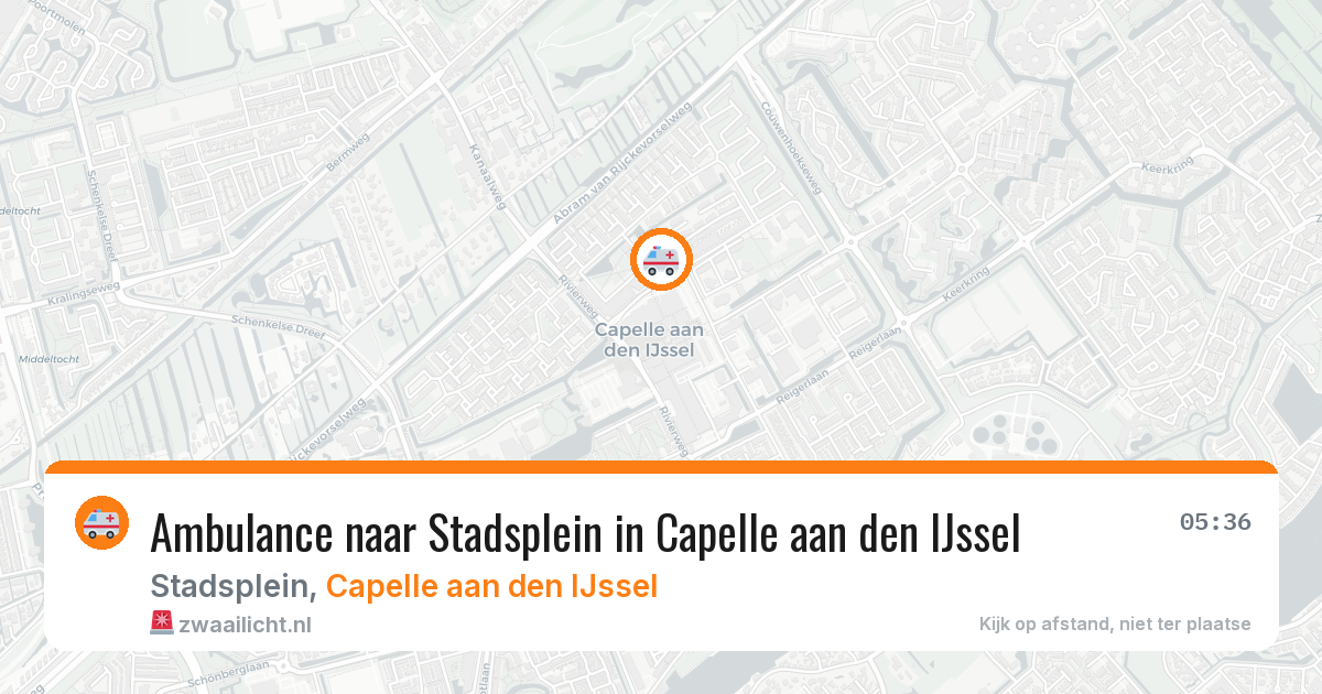Ambulance naar Stadsplein in Capelle aan den IJssel — 1 jun 2026