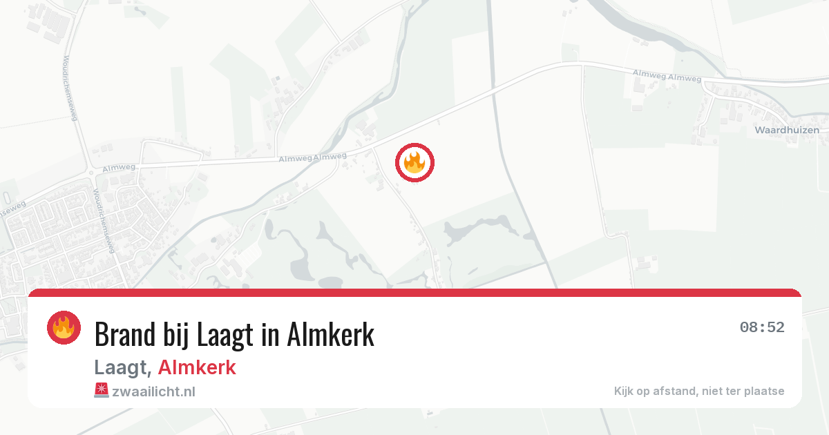 Brand bij Laagt in Almkerk — 3 jun 2026