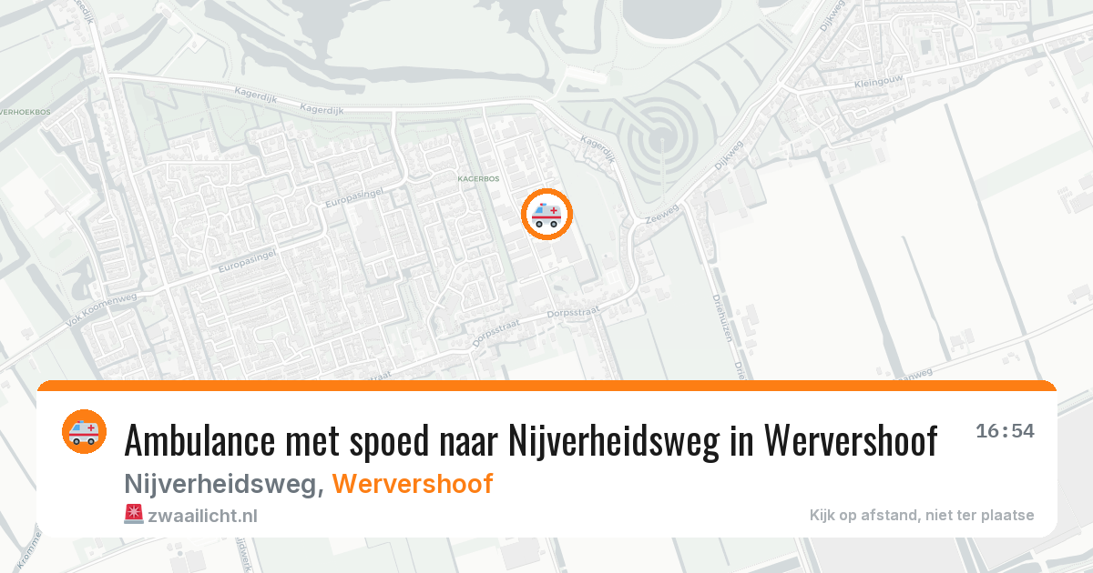 Ambulance met spoed naar Nijverheidsweg in Wervershoof — 4 mei 2026