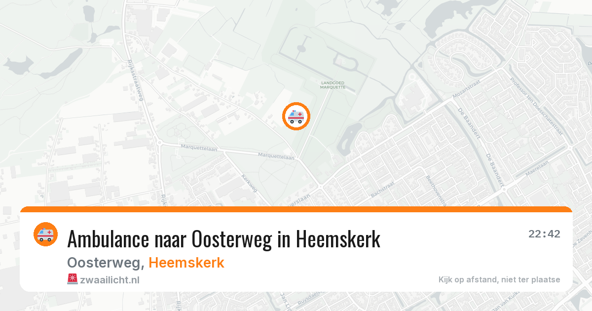 Ambulance naar Oosterweg in Heemskerk — 10 mei 2026