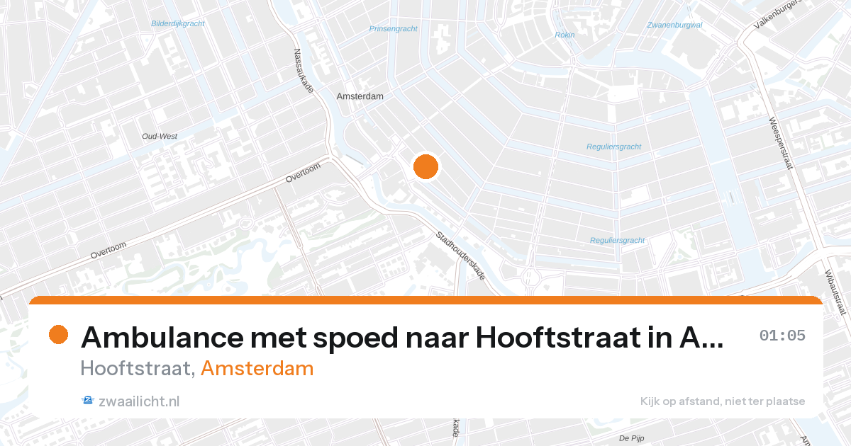 Ambulance met spoed naar Hooftstraat in Amsterdam — 1 feb 2026