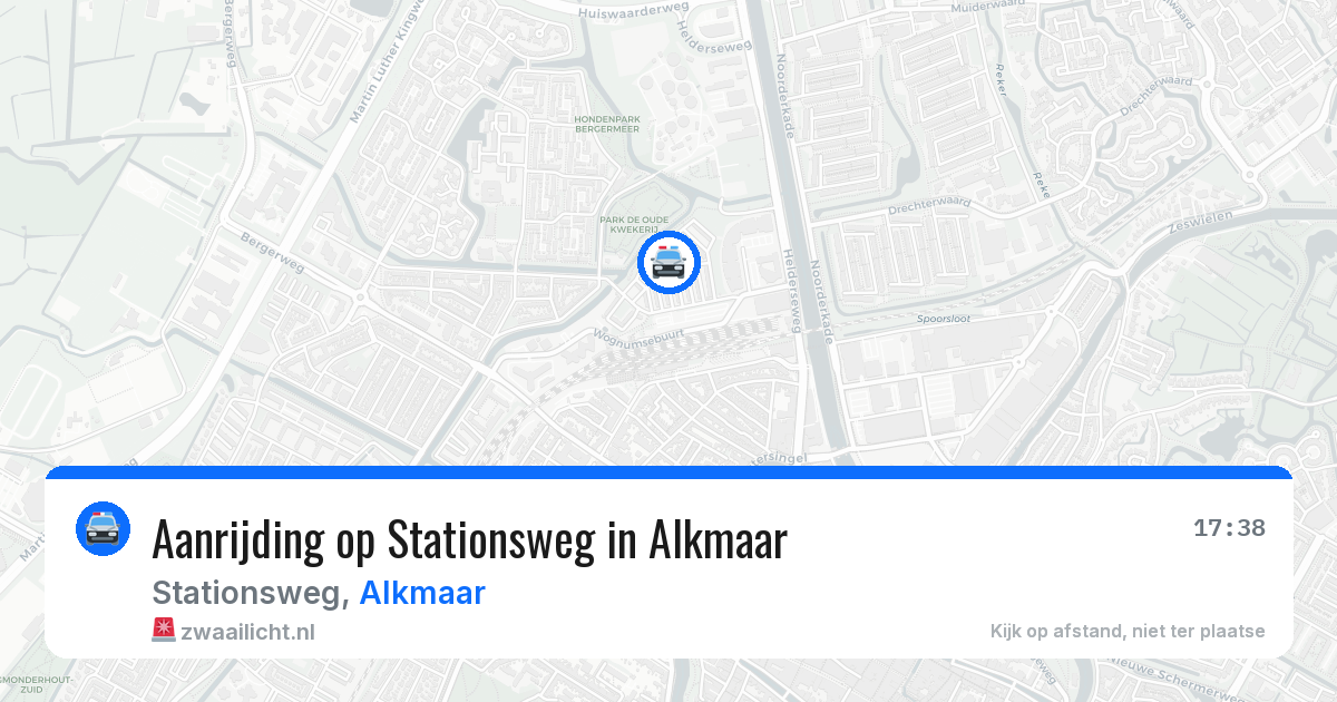 Aanrijding op Stationsweg in Alkmaar — 20 mrt 2026