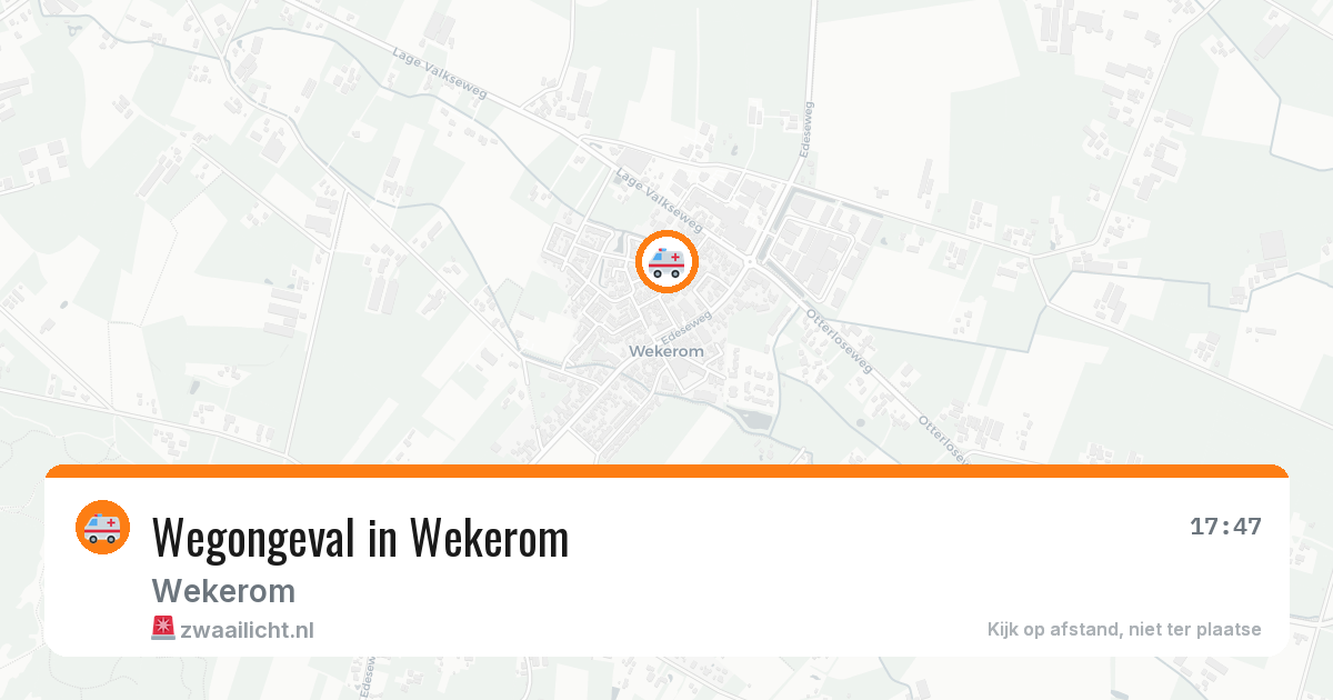 Wegongeval in Wekerom — 27 mei 2026