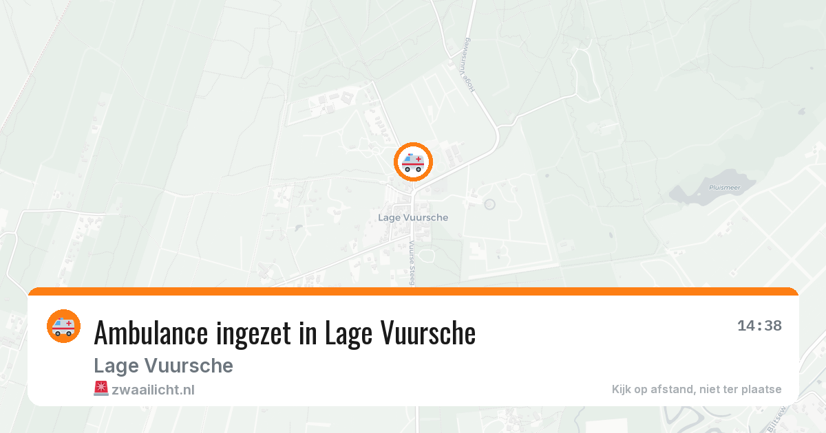 Ambulance ingezet in Lage Vuursche — 6 apr 2026