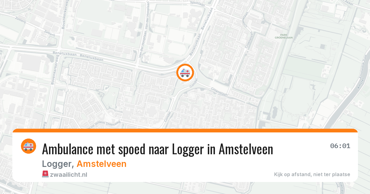 Ambulance met spoed naar Logger in Amstelveen — 3 apr 2026
