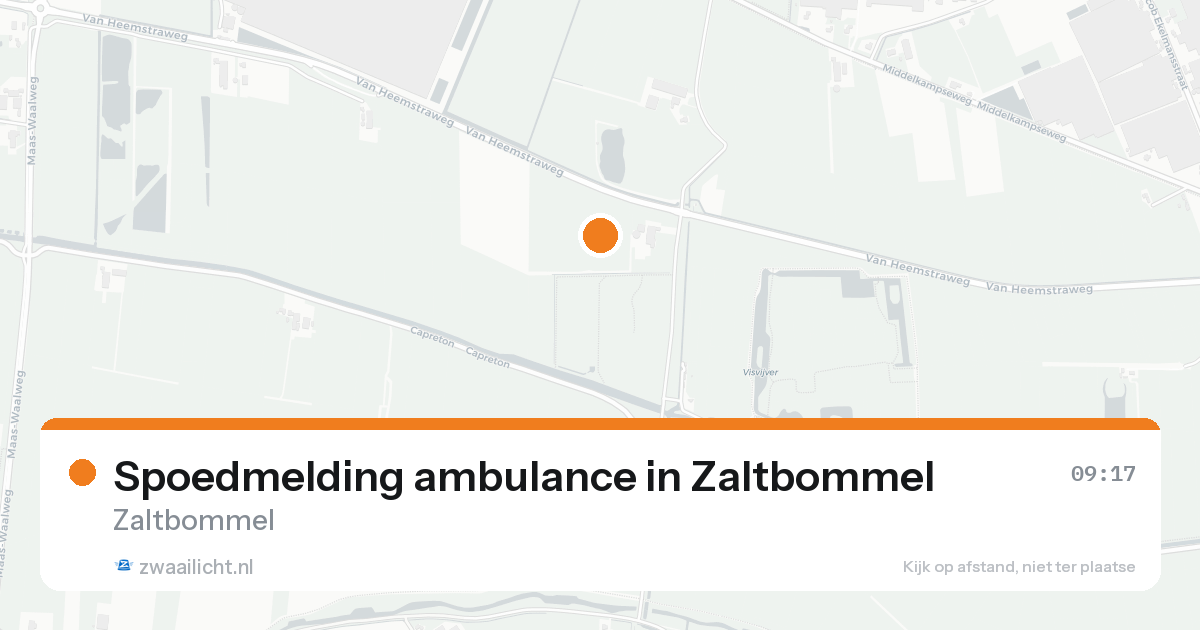 Spoedmelding ambulance in Zaltbommel — 15 aug 2026