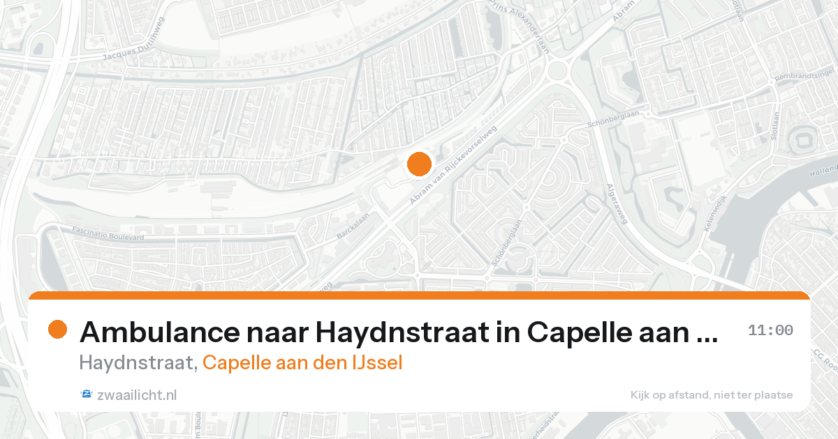 Ambulance naar Haydnstraat in Capelle aan den IJssel — 8 jul 2026