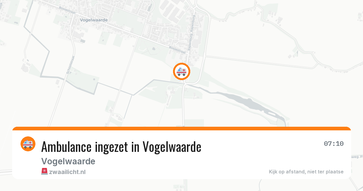 Ambulance ingezet in Vogelwaarde — 11 aug 2026