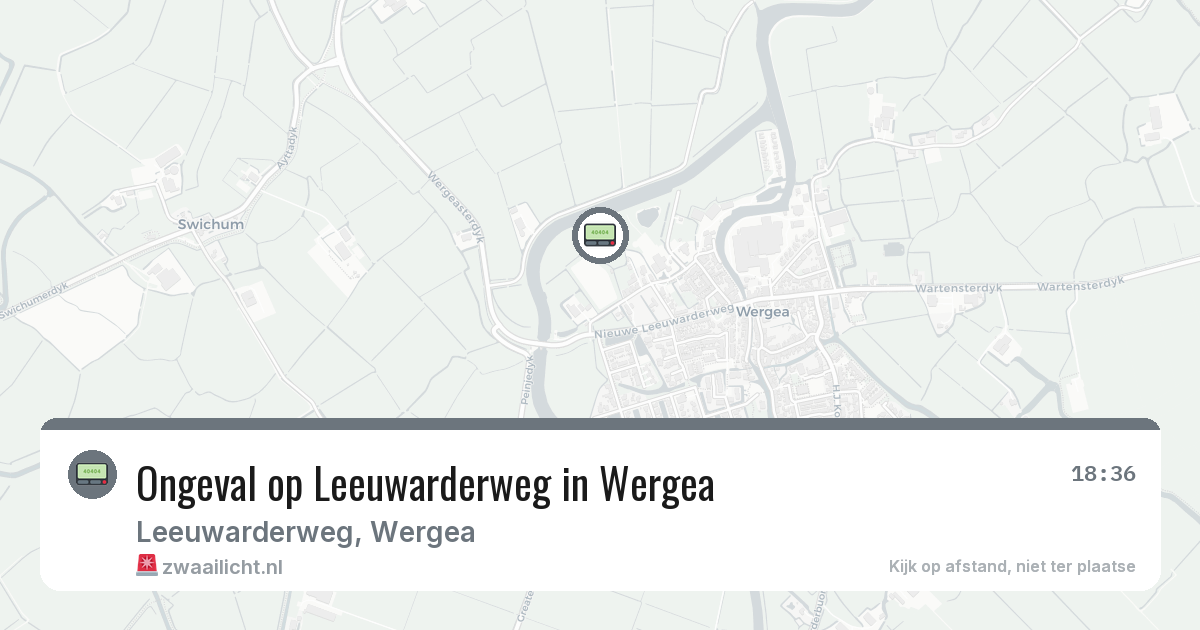 Ongeval op Leeuwarderweg in Wergea — 3 mrt 2026