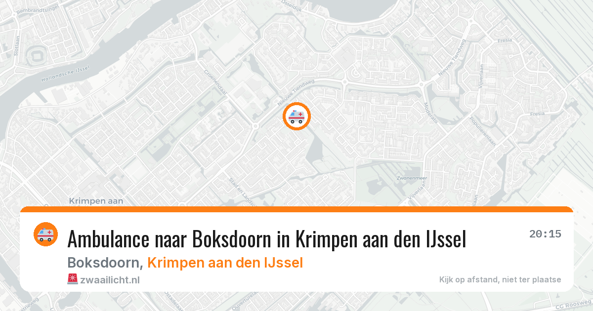Ambulance naar Boksdoorn in Krimpen aan den IJssel — 11 mei 2026