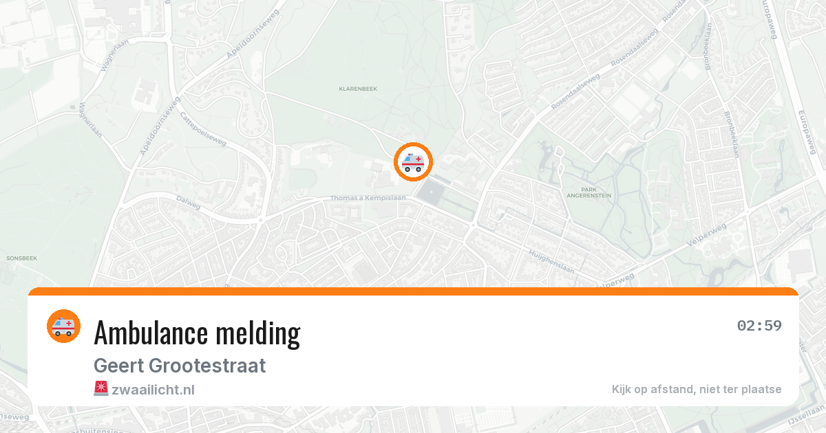 Ambulance melding — 29 jul 2026