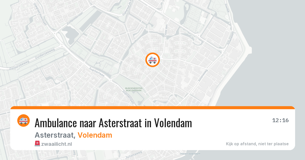 Ambulance naar Asterstraat in Volendam — 7 apr 2026