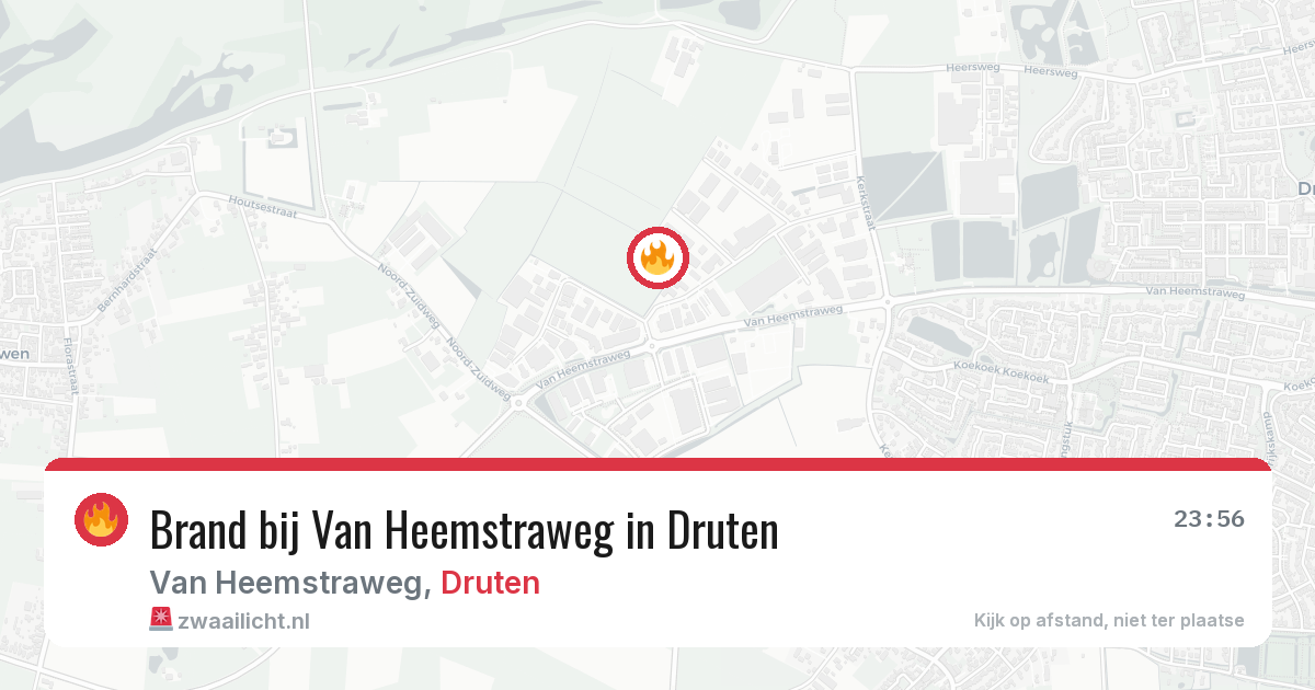 Brand bij Van Heemstraweg in Druten — 28 jun 2026