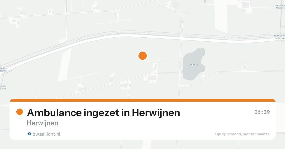Ambulance ingezet in Herwijnen — 23 aug 2026