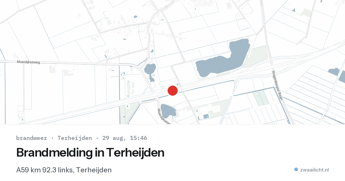 Brandmelding in Terheijden — 29 aug 2026