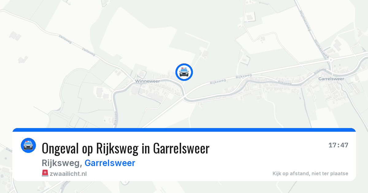 Ongeval op Rijksweg in Garrelsweer — 10 jun 2026