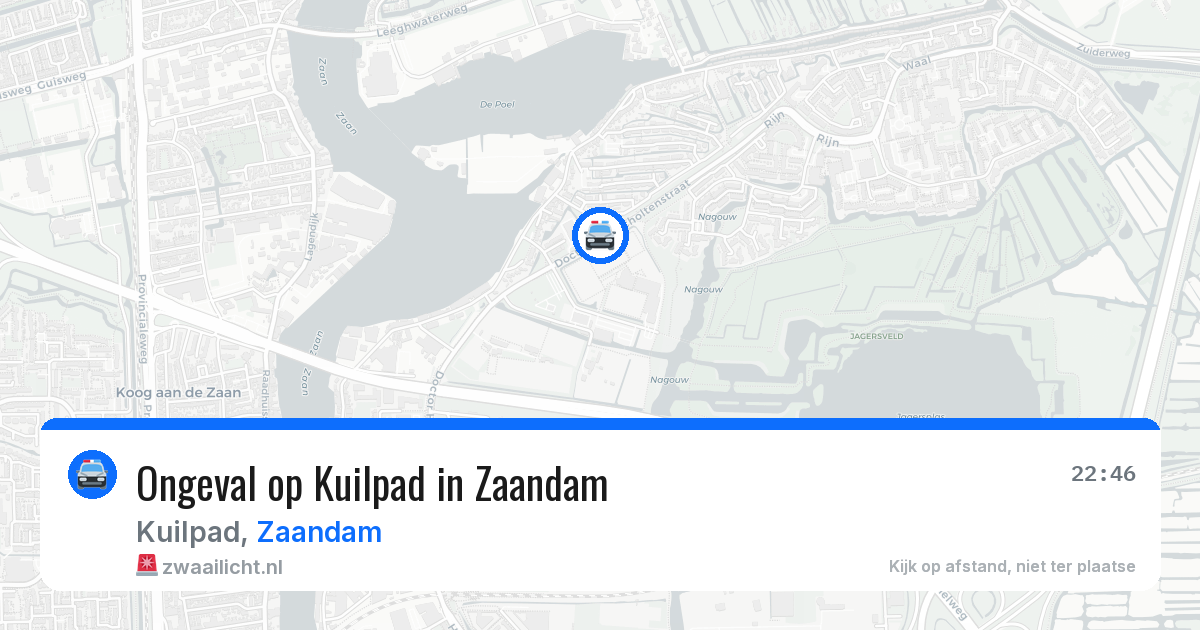 Ongeval op Kuilpad in Zaandam — 9 mei 2026