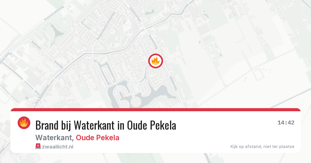 Brand bij Waterkant in Oude Pekela — 29 jun 2026
