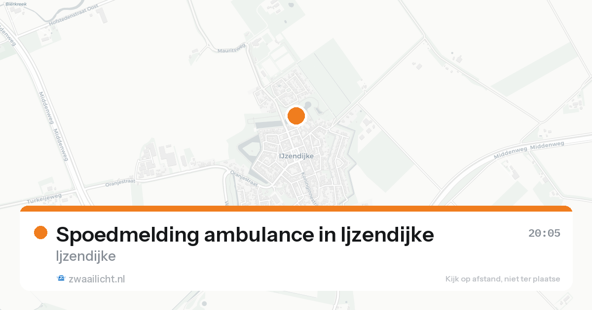 Spoedmelding ambulance in Ijzendijke — 20 jan 2026