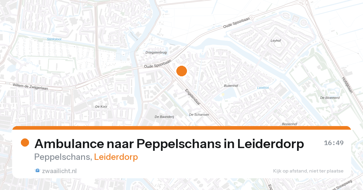 Ambulance naar Peppelschans in Leiderdorp — 27 aug 2026